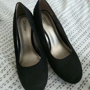 Dexter suede wedge heel